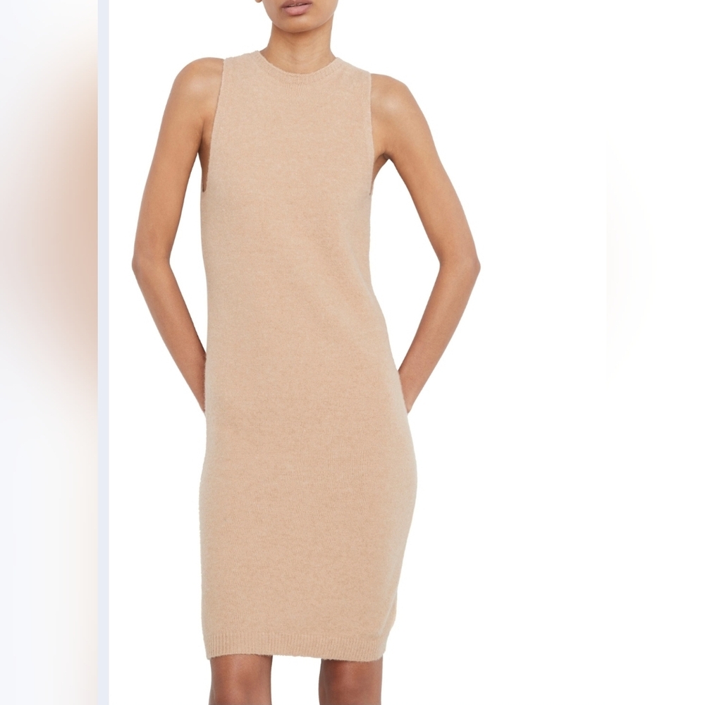 Vince Sleeveless Wool Shift Dress